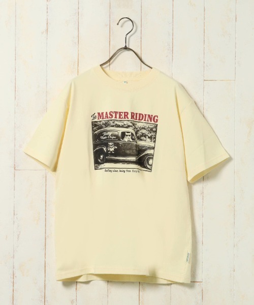 Bleu Bleuet(ブルーブルーエ)の「catフォトTシャツ(Tシャツ/カットソー・レディース・ホワイト/クリーム/ネイビー・M)」の9枚目の写真
