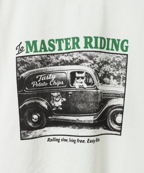 Bleu Bleuet(ブルーブルーエ)の「catフォトTシャツ(Tシャツ/カットソー・レディース・ホワイト/クリーム/ネイビー・M)」の6枚目の写真
