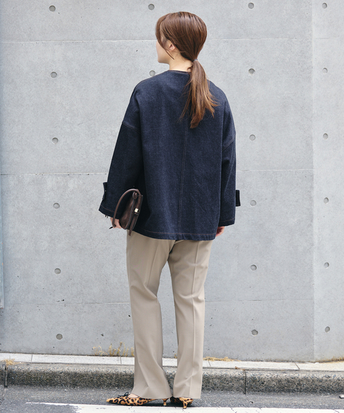 IENA(イエナ)の「MACKINTOSH/マッキントッシュ 別注 HUMBIE NC DNM JK MB STUDS ジャケット(デニムジャケット・レディース・ネイビー・38)」の21枚目の写真