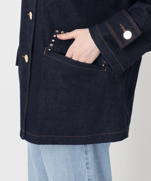 IENA(イエナ)の「MACKINTOSH/マッキントッシュ 別注 HUMBIE NC DNM JK MB STUDS ジャケット(デニムジャケット・レディース・ネイビー・38)」の6枚目の写真
