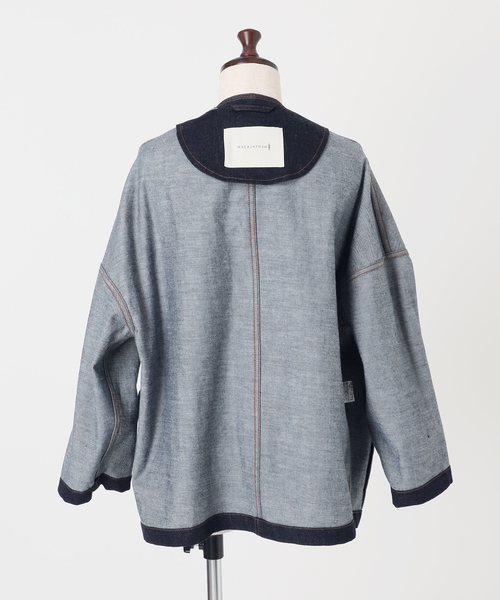 IENA(イエナ)の「MACKINTOSH/マッキントッシュ 別注 HUMBIE NC DNM JK MB STUDS ジャケット(デニムジャケット・レディース・ネイビー・38)」の9枚目の写真