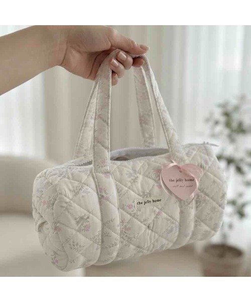tone(トーン)の「【88eighty-eight】花柄キルティングフレンチCUTEハンドバッグ【import】(MA)(ハンドバッグ・レディース・パープル/ピンク・FREE)」の12枚目の写真