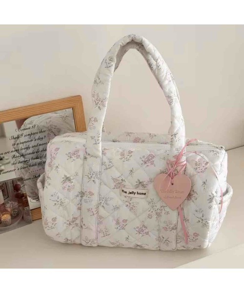 tone(トーン)の「【88eighty-eight】花柄キルティングフレンチCUTEハンドバッグ【import】(MA)(ハンドバッグ・レディース・パープル/ピンク・FREE)」の18枚目の写真