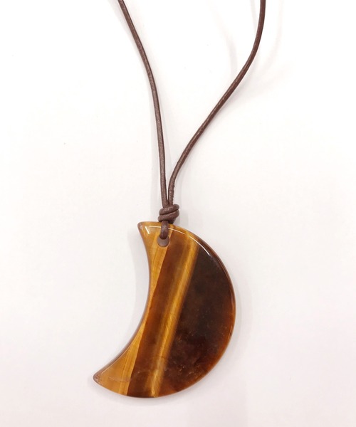 岩座 IWAKURA(イワクラ)の「【岩座】天然石 三日月ネックレス(ネックレス・レディース・その他13/その他14/その他15/その他16/その他11/その他1/その他17/その他12/その他10/ライトグリーン・FREE)」の1枚目の写真