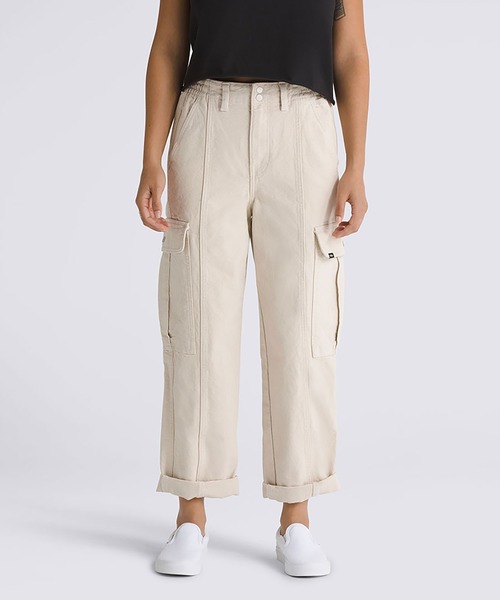VANS(バンズ)の「ウィメンズ サイドウォークパンツ / Sidewalk Pant NATURAL/NATURAL VN000GWND361(その他パンツ・レディース・オフホワイト・SMALL/MEDIUM/LARGE)」の1枚目の写真