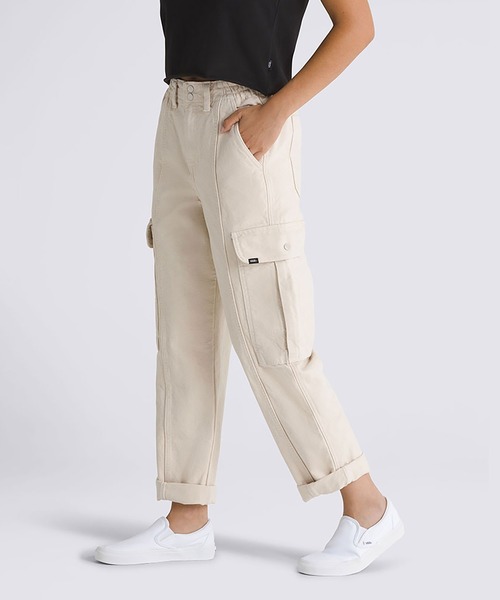 VANS(バンズ)の「ウィメンズ サイドウォークパンツ / Sidewalk Pant NATURAL/NATURAL VN000GWND361(その他パンツ・レディース・オフホワイト・SMALL/MEDIUM/LARGE)」の2枚目の写真