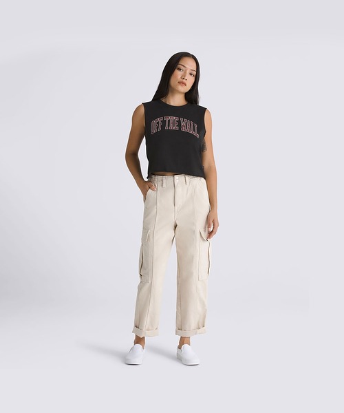VANS(バンズ)の「ウィメンズ サイドウォークパンツ / Sidewalk Pant NATURAL/NATURAL VN000GWND361(その他パンツ・レディース・オフホワイト・SMALL/MEDIUM/LARGE)」の3枚目の写真