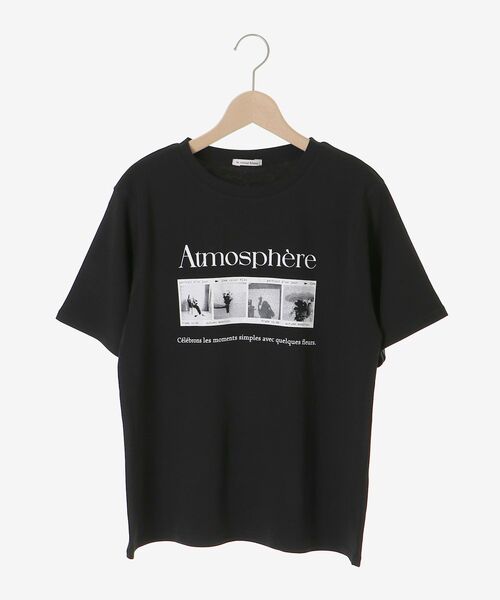 le.coeur blanc（ルクールブラン）の「【撥水・撥油・防汚】AtmosphereTシャツ（Tシャツ/カットソー・レディース・ブラック/オフホワイト・38）」の9枚目の写真