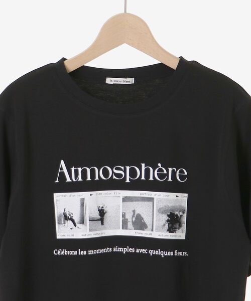 le.coeur blanc（ルクールブラン）の「【撥水・撥油・防汚】AtmosphereTシャツ（Tシャツ/カットソー・レディース・ブラック/オフホワイト・38）」の18枚目の写真