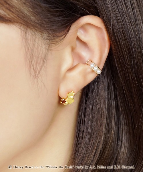 TAKE-UP（テイクアップ）の「【 Solo Pierce】ディズニーコレクションジュエリー[くまのプーさん]ピアス（ピアス（片耳用）・レディース・イエローゴールド・FREE）」の3枚目の写真