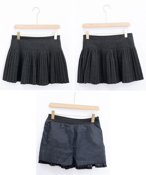Miniministore(ミニミニストア)の「ニットプリーツ ミニスカート レディース(スカート・レディース・ダークグレー/ブラウン/ブラック/アイボリー・L/M)」の13枚目の写真