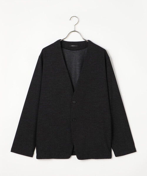 COMME CA ISM(コムサイズム)の「デニムライク ストレッチ ノーカラージャケット(ノーカラージャケット・メンズ・ブラック/ネイビー・L/S/M)」の16枚目の写真