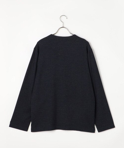 COMME CA ISM(コムサイズム)の「デニムライク ストレッチ ノーカラージャケット(ノーカラージャケット・メンズ・ブラック/ネイビー・L/S/M)」の18枚目の写真