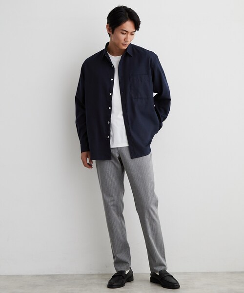 THE SHOP TK (ザ ショップ ティーケー )の「【防シワ/洗濯機OK】アソート 長袖ネルシャツ(シャツ/ブラウス・メンズ・ネイビー/モスグリーン系1/ブルー系その他・01/02/03/04)」の15枚目の写真