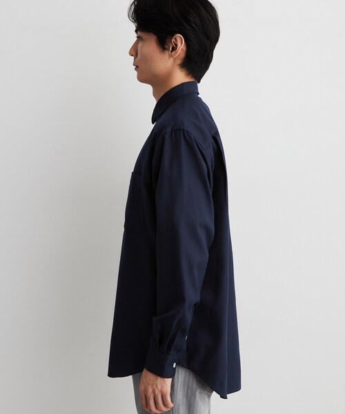THE SHOP TK (ザ ショップ ティーケー )の「【防シワ/洗濯機OK】アソート 長袖ネルシャツ(シャツ/ブラウス・メンズ・ネイビー/モスグリーン系1/ブルー系その他・01/02/03/04)」の18枚目の写真