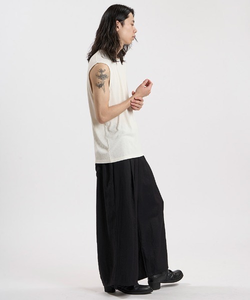 NO ID.(ノーアイディ)の「mlt5807-レイヤードC/N-PO プルオーバー(459006-556T)(Tシャツ/カットソー・メンズ・グレー/ホワイト/ブラック・ONE SIZE)」の12枚目の写真
