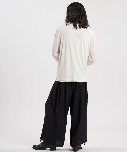 NO ID.(ノーアイディ)の「mlt5807-レイヤードC/N-PO プルオーバー(459006-556T)(Tシャツ/カットソー・メンズ・グレー/ホワイト/ブラック・ONE SIZE)」の13枚目の写真