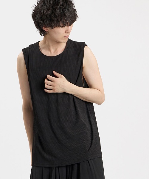 NO ID.(ノーアイディ)の「mlt5807-レイヤードC/N-PO プルオーバー(459006-556T)(Tシャツ/カットソー・メンズ・グレー/ホワイト/ブラック・ONE SIZE)」の15枚目の写真