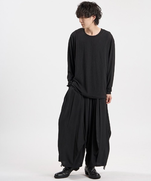NO ID.(ノーアイディ)の「mlt5807-レイヤードC/N-PO プルオーバー(459006-556T)(Tシャツ/カットソー・メンズ・グレー/ホワイト/ブラック・ONE SIZE)」の17枚目の写真