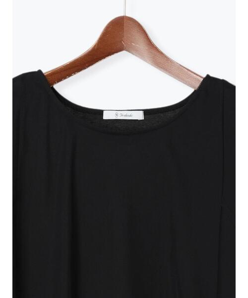 Te chichi（テチチ）の「チュールレイヤードTシャツ（Tシャツ/カットソー・レディース・オフホワイト/ブラウン/ブラック・F）」の22枚目の写真
