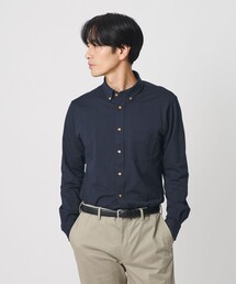 クイック ストレッチ シャンブレー ボタンダウン シャツ SLIM型 吸水速乾 タテヨコストレッチ