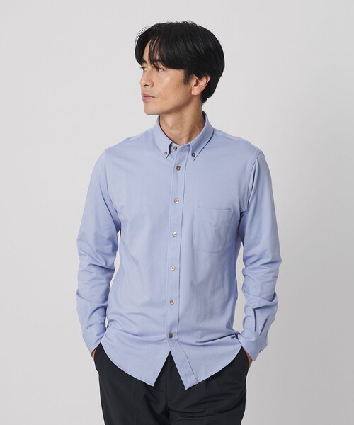 BEAUTY&YOUTH UNITED ARROWS(ビューティーアンドユースユナイテッドアローズ)の「クイック ストレッチ シャンブレー ボタンダウン シャツ SLIM型 吸水速乾 タテヨコストレッチ(シャツ/ブラウス・メンズ・ライトブルー/コバルトブルー/ホワイト/ネイビー・S/XL/L/M/XS)」の2枚目の写真