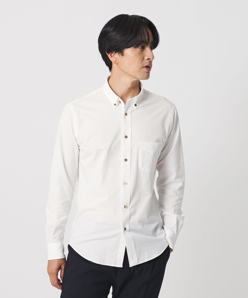 BEAUTY&YOUTH UNITED ARROWS(ビューティーアンドユースユナイテッドアローズ)の「クイック ストレッチ シャンブレー ボタンダウン シャツ SLIM型 吸水速乾 タテヨコストレッチ(シャツ/ブラウス・メンズ・ライトブルー/コバルトブルー/ホワイト/ネイビー・S/XL/L/M/XS)」の8枚目の写真