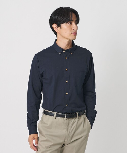 BEAUTY&YOUTH UNITED ARROWS(ビューティーアンドユースユナイテッドアローズ)の「クイック ストレッチ シャンブレー ボタンダウン シャツ SLIM型 吸水速乾 タテヨコストレッチ(シャツ/ブラウス・メンズ・ライトブルー/コバルトブルー/ホワイト/ネイビー・S/XL/L/M/XS)」の9枚目の写真