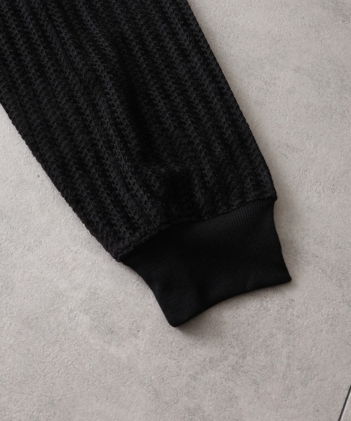 KANGOL(カンゴール)の「【KANGOL/カンゴール】別注 ロゴ刺繍 モールジャガードニットソー ハーフジッププルオーバー(ニット/セーター・メンズ・ホワイト/チャコールグレー/ブラック・M/L/XL)」の18枚目の写真