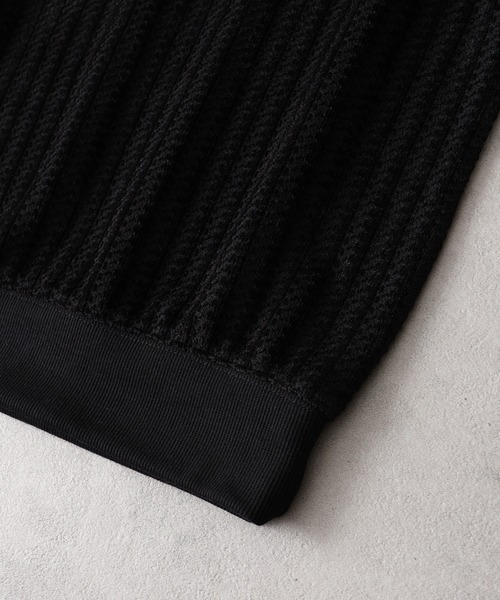 KANGOL(カンゴール)の「【KANGOL/カンゴール】別注 ロゴ刺繍 モールジャガードニットソー ハーフジッププルオーバー(ニット/セーター・メンズ・ホワイト/チャコールグレー/ブラック・M/L/XL)」の17枚目の写真
