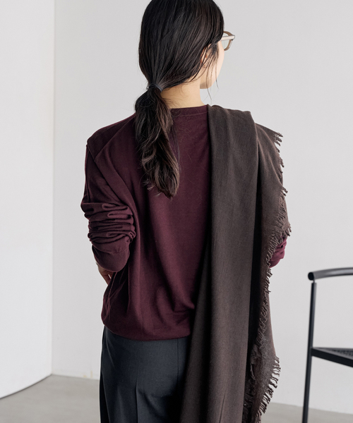 plage(プラージュ)の「Precious C-Neck ニット(ニット/セーター・レディース・ピンク/ワインレッド・FREE)」の15枚目の写真