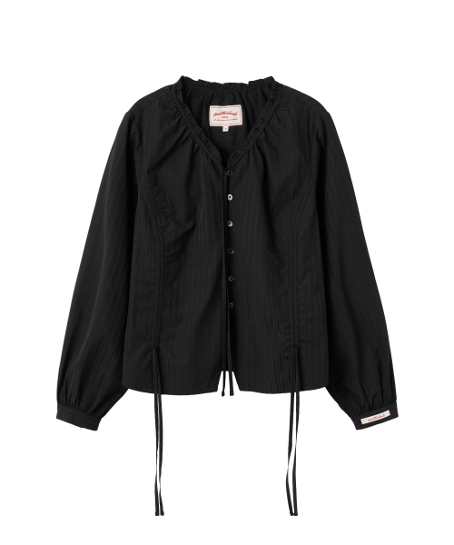 AMESWORLDWIDE（アメスワールドワイド）の「CLASSIC SHIRRING BLOUSE BLACK（シャツ/ブラウス・レディース・その他・FREE）」の9枚目の写真