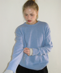 DAILY SOFT ROUND KNIT BLUE