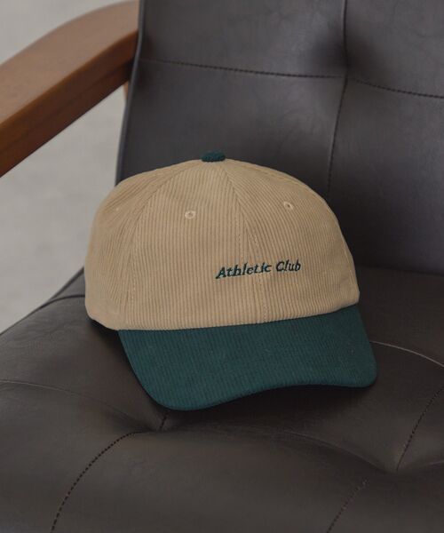 AMERICAN HOLIC(アメリカンホリック)の「コーデュロイロゴキャップ(キャップ・レディース・ピンク/アイボリー/ベージュ/ネイビー・FREE)」の8枚目の写真