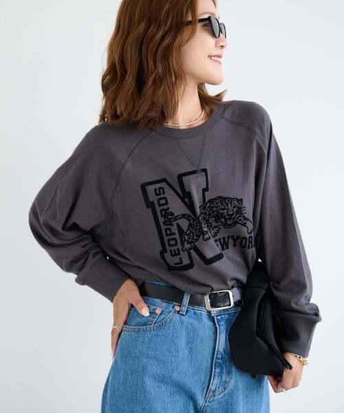OUTDOOR PRODUCTS(アウトドアプロダクツ)の「ソフトストレッチZOOロンT(Tシャツ/カットソー・レディース・ライトグレー/アイボリー/ボルドー/チャコールグレー・FREE)」の1枚目の写真