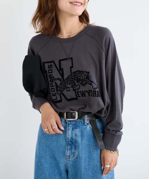 OUTDOOR PRODUCTS(アウトドアプロダクツ)の「ソフトストレッチZOOロンT(Tシャツ/カットソー・レディース・ライトグレー/アイボリー/ボルドー/チャコールグレー・FREE)」の5枚目の写真