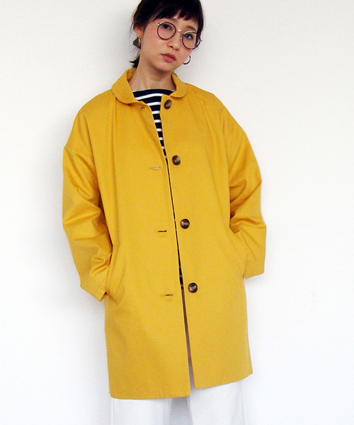 N.（N. Natural Beauty Basic）（エヌエヌナチュラルビューティーベーシック）の「コクーンカラーコート（その他アウター・レディース・ベージュ/ネイビー/イエロー・MEDIUM）」の3枚目の写真