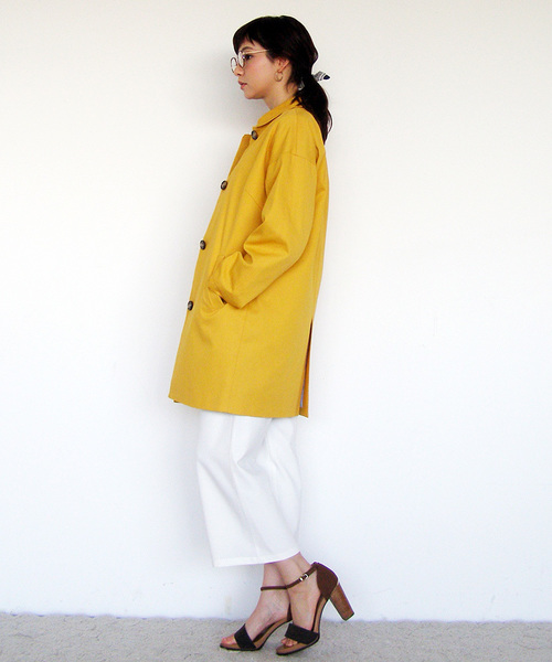 N.（N. Natural Beauty Basic）（エヌエヌナチュラルビューティーベーシック）の「コクーンカラーコート（その他アウター・レディース・ベージュ/ネイビー/イエロー・MEDIUM）」の15枚目の写真