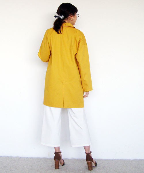 N.（N. Natural Beauty Basic）（エヌエヌナチュラルビューティーベーシック）の「コクーンカラーコート（その他アウター・レディース・ベージュ/ネイビー/イエロー・MEDIUM）」の16枚目の写真