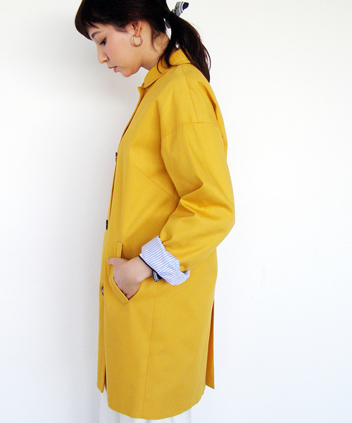 N.（N. Natural Beauty Basic）（エヌエヌナチュラルビューティーベーシック）の「コクーンカラーコート（その他アウター・レディース・ベージュ/ネイビー/イエロー・MEDIUM）」の10枚目の写真