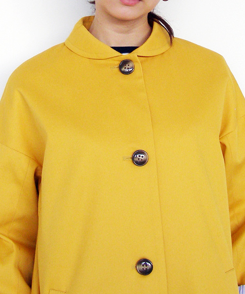 N.（N. Natural Beauty Basic）（エヌエヌナチュラルビューティーベーシック）の「コクーンカラーコート（その他アウター・レディース・ベージュ/ネイビー/イエロー・MEDIUM）」の11枚目の写真