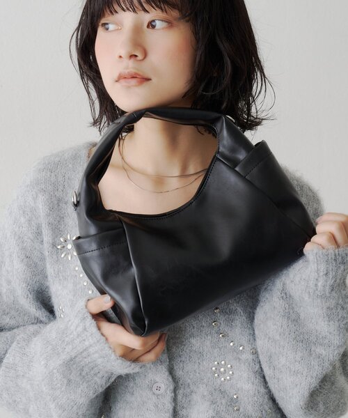 Kastane（カスタネ）の「【9.19(土)0:00発売】サイドポケットワンハンドルBAG（ハンドバッグ・レディース・バーガンディー/キャメル/ブラック・FREE）」の13枚目の写真