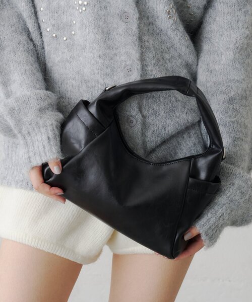 Kastane（カスタネ）の「【9.19(土)0:00発売】サイドポケットワンハンドルBAG（ハンドバッグ・レディース・バーガンディー/キャメル/ブラック・FREE）」の11枚目の写真