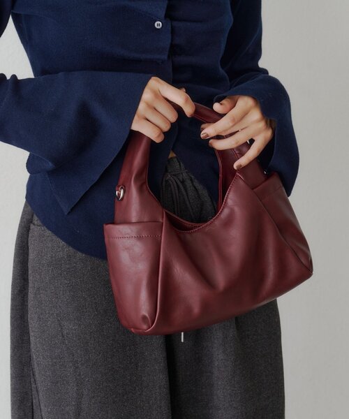 Kastane（カスタネ）の「【9.19(土)0:00発売】サイドポケットワンハンドルBAG（ハンドバッグ・レディース・バーガンディー/キャメル/ブラック・FREE）」の10枚目の写真