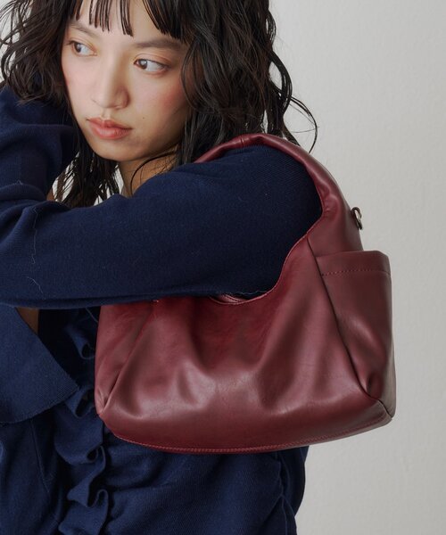 Kastane（カスタネ）の「【9.19(土)0:00発売】サイドポケットワンハンドルBAG（ハンドバッグ・レディース・バーガンディー/キャメル/ブラック・FREE）」の9枚目の写真
