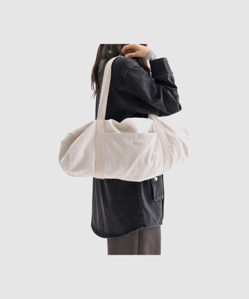HEISAN（ハイサン）の「コットンダッフルバッグ カーキ (Size: L)（ボストンバッグ・レディース・その他・FREE）」の3枚目の写真