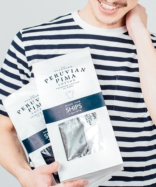 SHIPS（シップス）の「SC: SHIPS(シップス) "PERUVIAN PIMA COTTON" 2パック ポケットTシャツ□一部予約商品（Tシャツ/カットソー・メンズ・ホワイト/グレー/ネイビー/その他・MEDIUM/X-LARGE/LARGE/SMALL）」の16枚目の写真