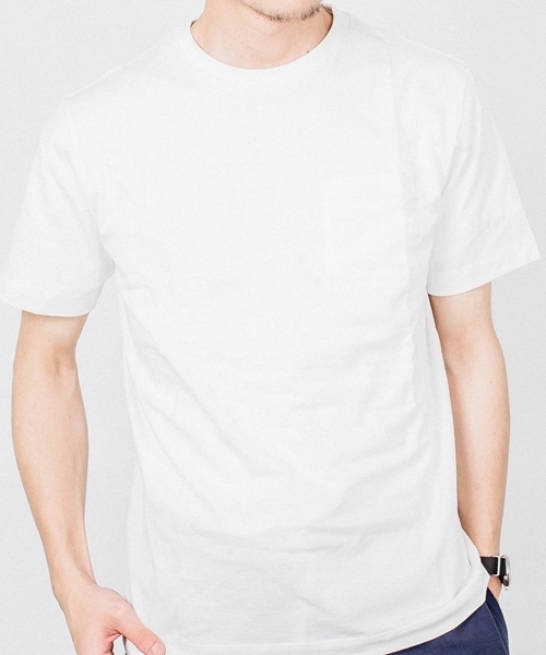 SHIPS（シップス）の「SC: SHIPS(シップス) "PERUVIAN PIMA COTTON" 2パック ポケットTシャツ□一部予約商品（Tシャツ/カットソー・メンズ・ホワイト/グレー/ネイビー/その他・MEDIUM/X-LARGE/LARGE/SMALL）」の17枚目の写真