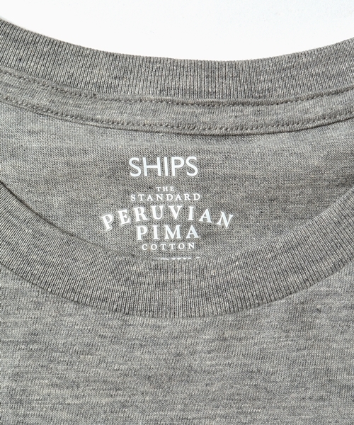 SHIPS（シップス）の「SC: SHIPS(シップス) "PERUVIAN PIMA COTTON" 2パック ポケットTシャツ□一部予約商品（Tシャツ/カットソー・メンズ・ホワイト/グレー/ネイビー/その他・MEDIUM/X-LARGE/LARGE/SMALL）」の11枚目の写真