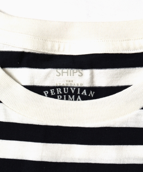 SHIPS（シップス）の「SC: SHIPS(シップス) "PERUVIAN PIMA COTTON" 2パック ポケットTシャツ□一部予約商品（Tシャツ/カットソー・メンズ・ホワイト/グレー/ネイビー/その他・MEDIUM/X-LARGE/LARGE/SMALL）」の13枚目の写真